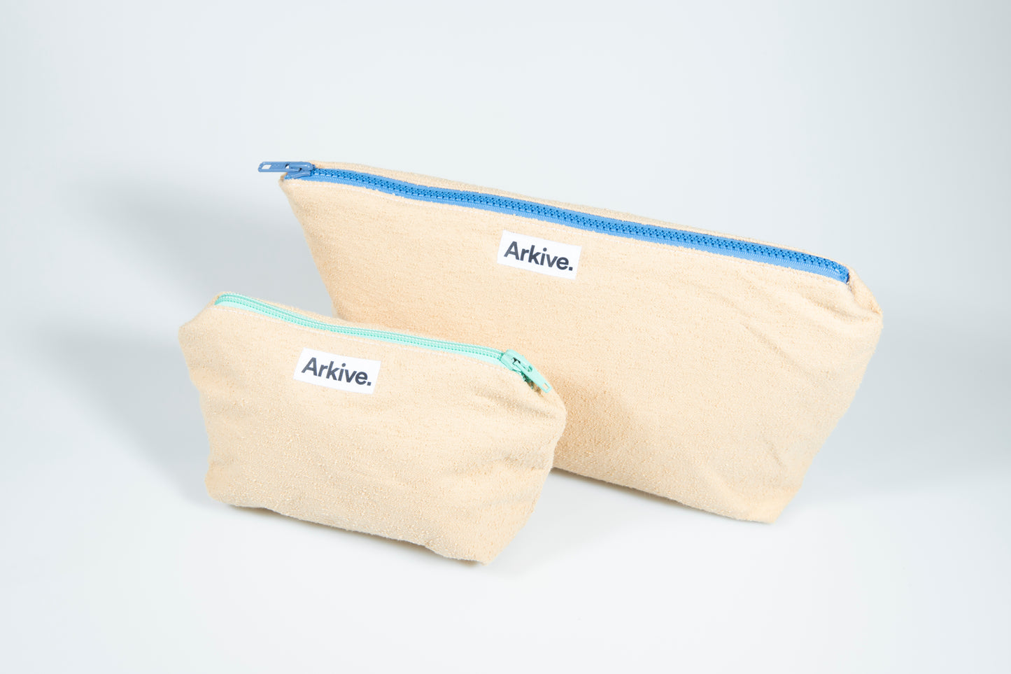 Arkive upcycles cosmetic bags from otherwise wasted textiles