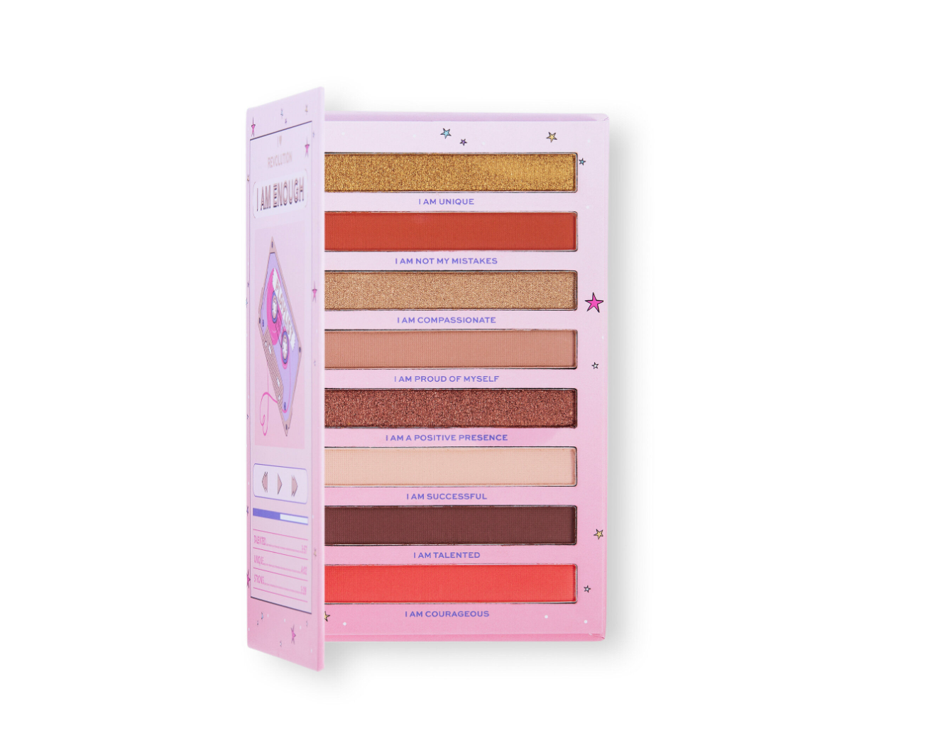 Revolution Beauty I Heart Revolution Affirmation Book Eyeshadow Palette I Am Enough